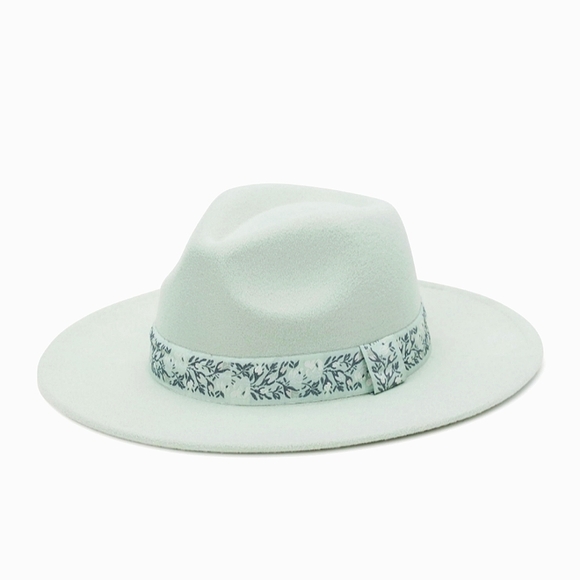 MINT Green Fedora Felt Rancher Hat - Picture 1 of 3